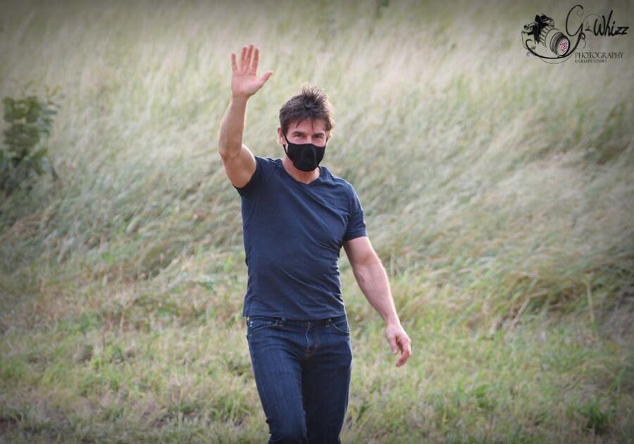 Tom Cruise Choppers in for Another Day Filming 'Mission: Impossible 8'