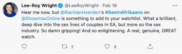 Sex in Afrikaans