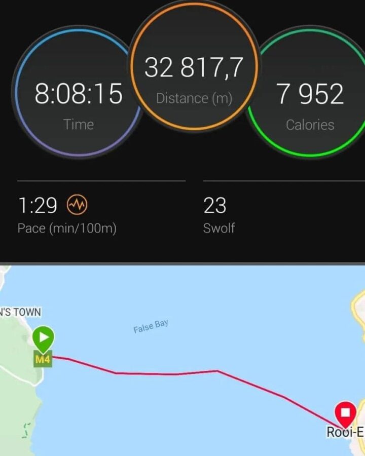 FALSE BAY crossing record
