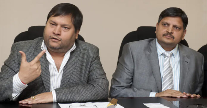 Gupta-Brothers-South-Africa-interpol-Thecon Ajay, right, and Atul Gupta are on the run from the law in South Africa. Their sibling Rajesh is wanted on fraud and money laundering along with Atul. Pic: Martin Rhodes. 02/03/2011. © Business Day