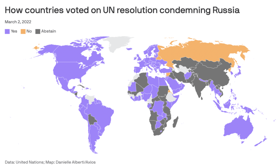 How Africa voted UN resolution Ukraine Russia