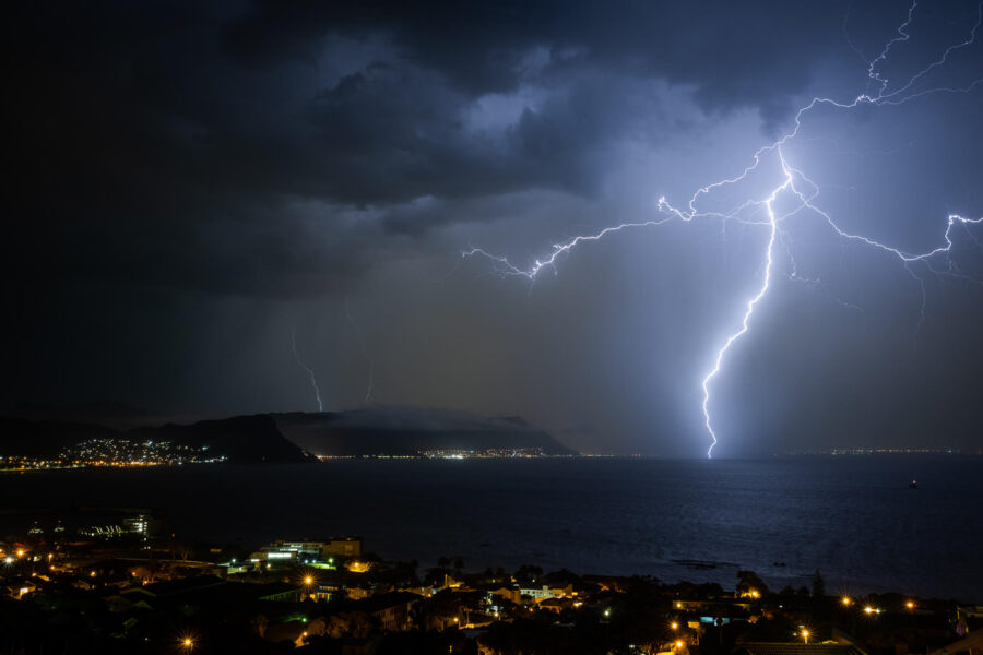 cape town lightning storm photos