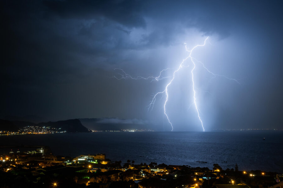 cape town lightning storm photos