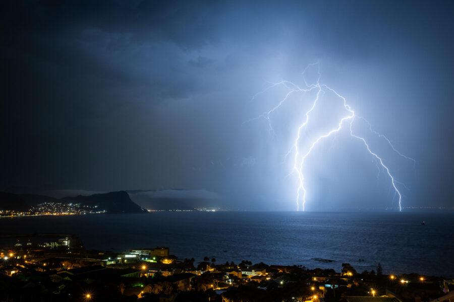 cape town lightning storm photos