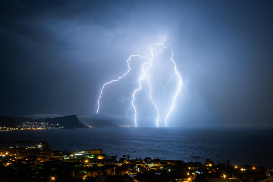 cape town lightning storm photos