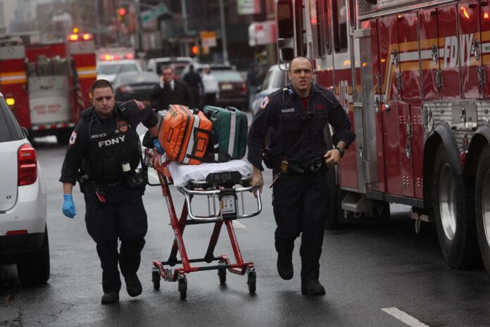 Shooting at a subway station in New York City Brooklyn Shooting at a subway station in New York City