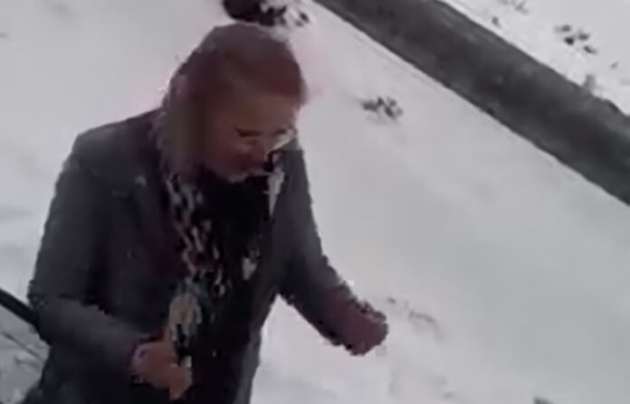 WATCH SA Woman's Frustration at Being Stuck in Snow Provides Light Relief to Others.