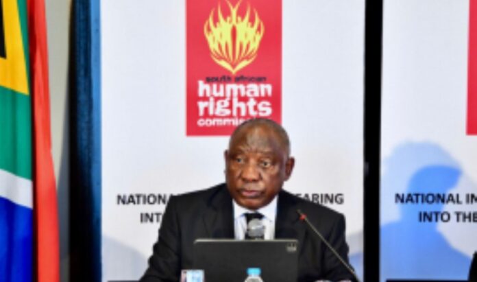 humanrightshearings President Ramaphosa Starts Testimony at July Unrest Hearings