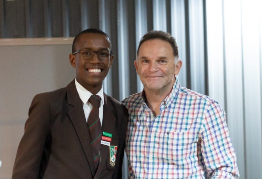 Local Grade 7 boys receive scholarship from Vice President of Amazon
