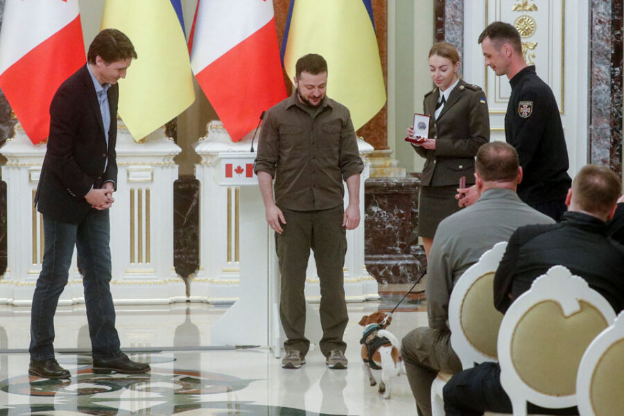 Canadian PM Trudeau meets Ukraine's President Zelenskiy in Kyiv