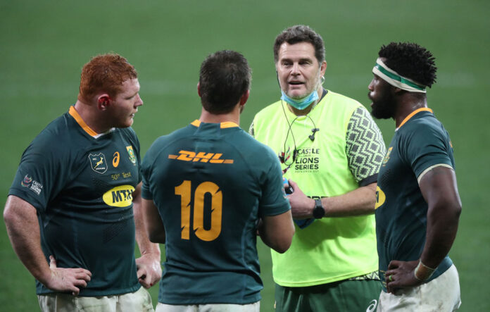 FILE PHOTO: Second Test - South Africa v British and Irish Lions World rugby new rules rassie erasmus