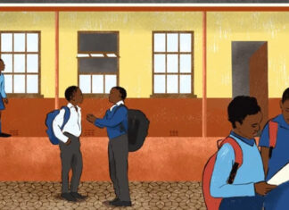 A teacher, Ayanda Ntuthu, continued to teach at Thandokhulu High School in Mowbray for five years following an accusation of sexual assault. In March he was found guilty in the Wynberg Magistrates Court. Illustration: Lisa Nelson