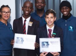 Local Grade 7 boys receive scholarship from Vice President of Amazon