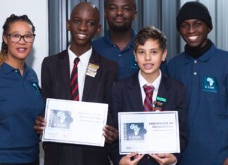 Local Grade 7 boys receive scholarship from Vice President of Amazon