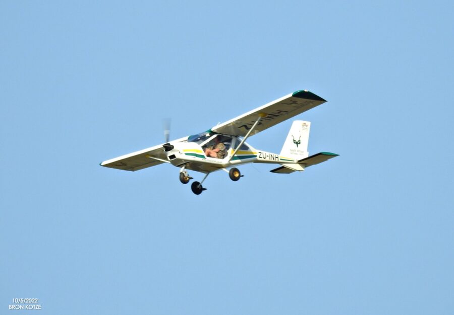 SANParks aircraft moving out. PHOTO: Bron Kotze