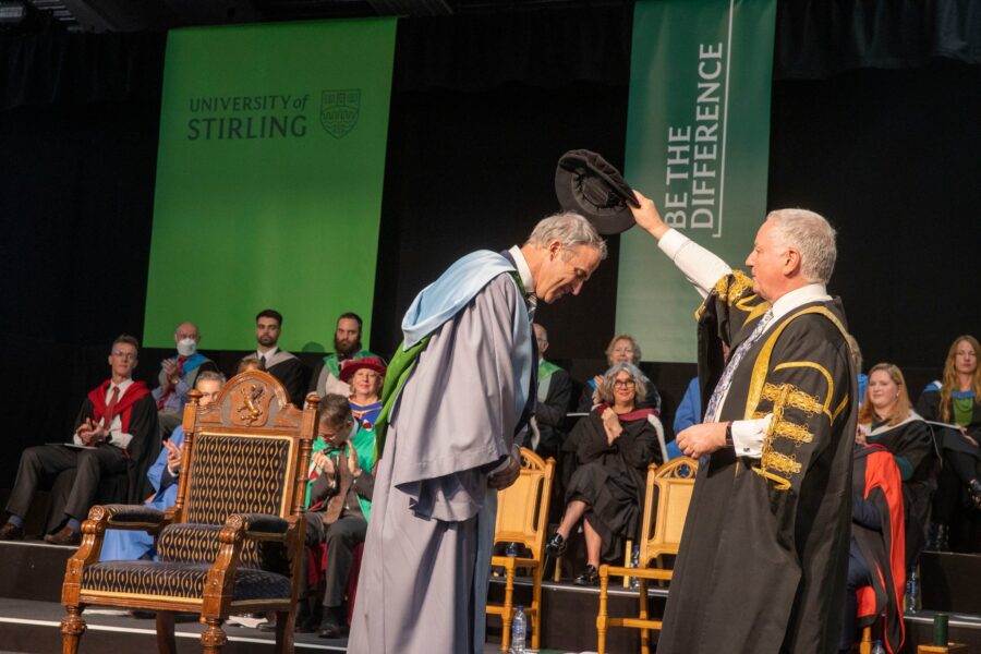 SA’s Climate Champ Lewis Pugh Granted Honorary Degree from Stirling University