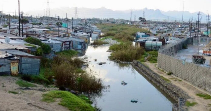 Cape-Town-floods Residents say blockages in this canal caused the water to flood homes. Photos: Vincent Lali