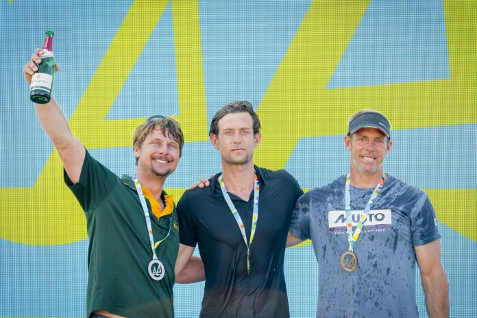 SA sailors win Musto-Skiff-podium-Photo-by-CSascha-Klahn South Africa's Tarboton Sails into 2nd Place at Kiel Week in Germany
