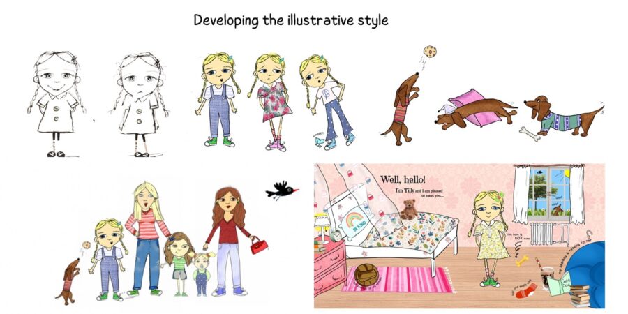 the process of getting the story from an idea onto paper