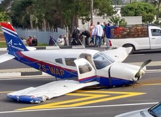 Light Aircraft Makes Daring Emergency Landing on Cape Winelands Road