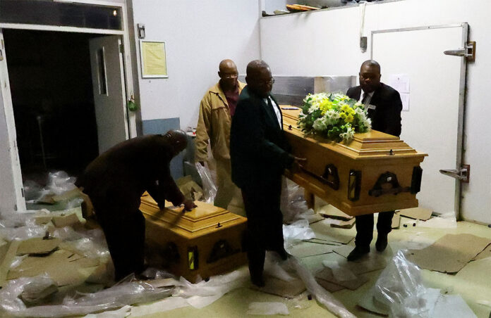 Mass funeral for South African teenagers who died in tavern Mass funeral for South African teenagers who died in tavern