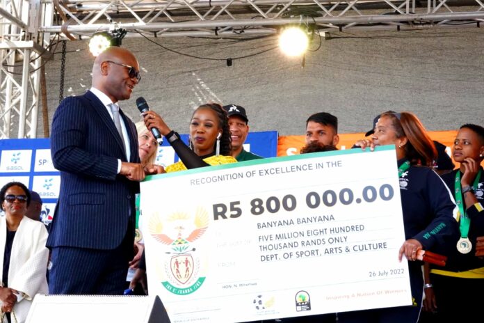 SA Government Contributes R5.8-Million to Banyana Banyana SA Government Contributes R5.8-Million to Banyana Banyana