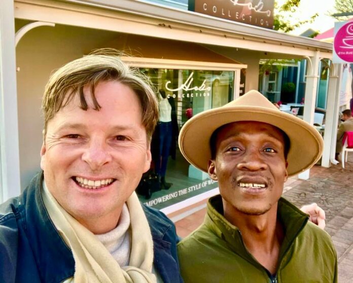 Douglas Mason Thabang Canadian Mounty style hats Canadian Journalist Discovers Talented Hat Maker in Johannesburg Douglas Mason Thabang Canadian Mounty style hats