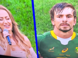 WATCH Eben Etzebeth's Future Wife Sings SA's National Anthem for His 100th Test