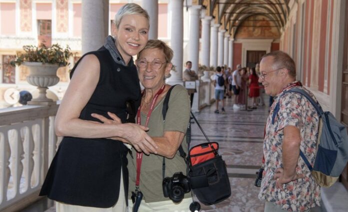 Princess Charlene Delights Tourists at Monaco Palace with Surprise Appearance Princess Charlene Delights Tourists at Monaco Palace with Surprise Appearance