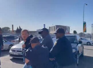 Ian Cameron Bheki Cele meeting