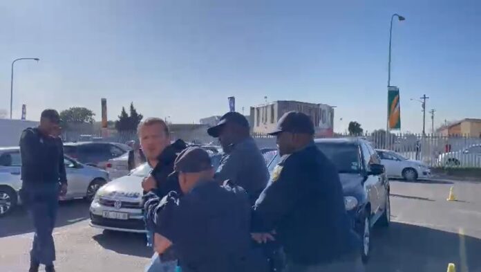Ian Cameron Bheki Cele meeting Ian Cameron Bheki Cele meeting