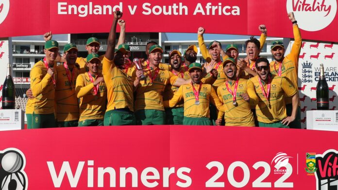 South Africa Proteas win Cricket series England Proteas WIN Series Against England, David Miller Celebrates 100 T20Is