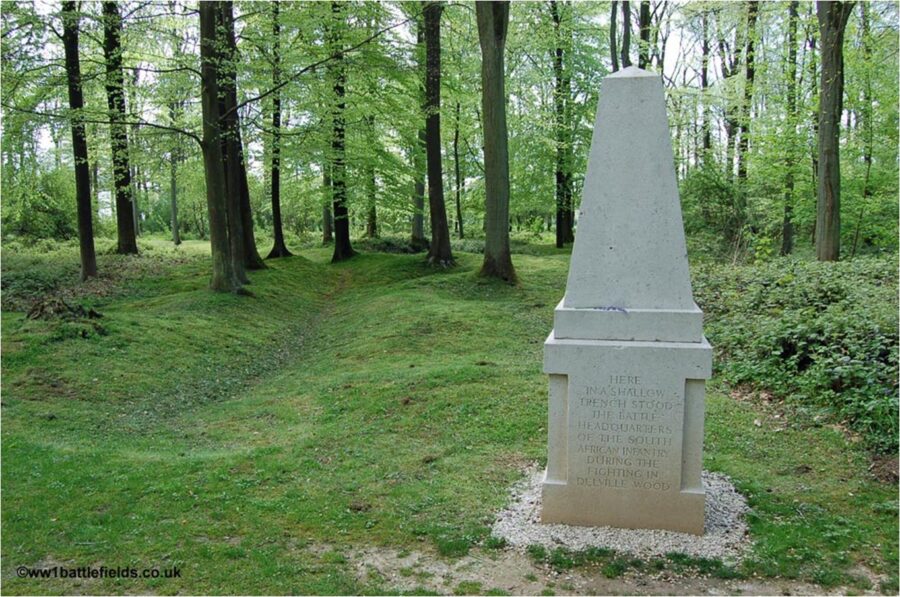 Who owns the site of the Delville Wood battlefield today
