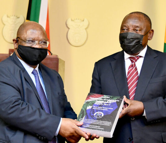 President Cyril Ramaphosa receives Part 1 of State Capture Report from Justice Zondo