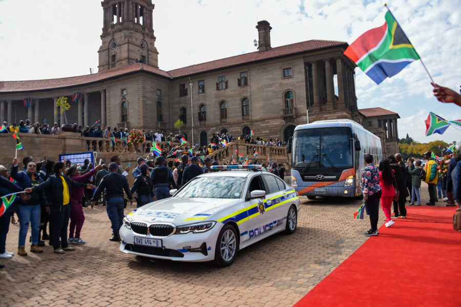 President Ramaphosa Calls for EQUAL Pay During Banyana Banyana Celebrations at Union Building