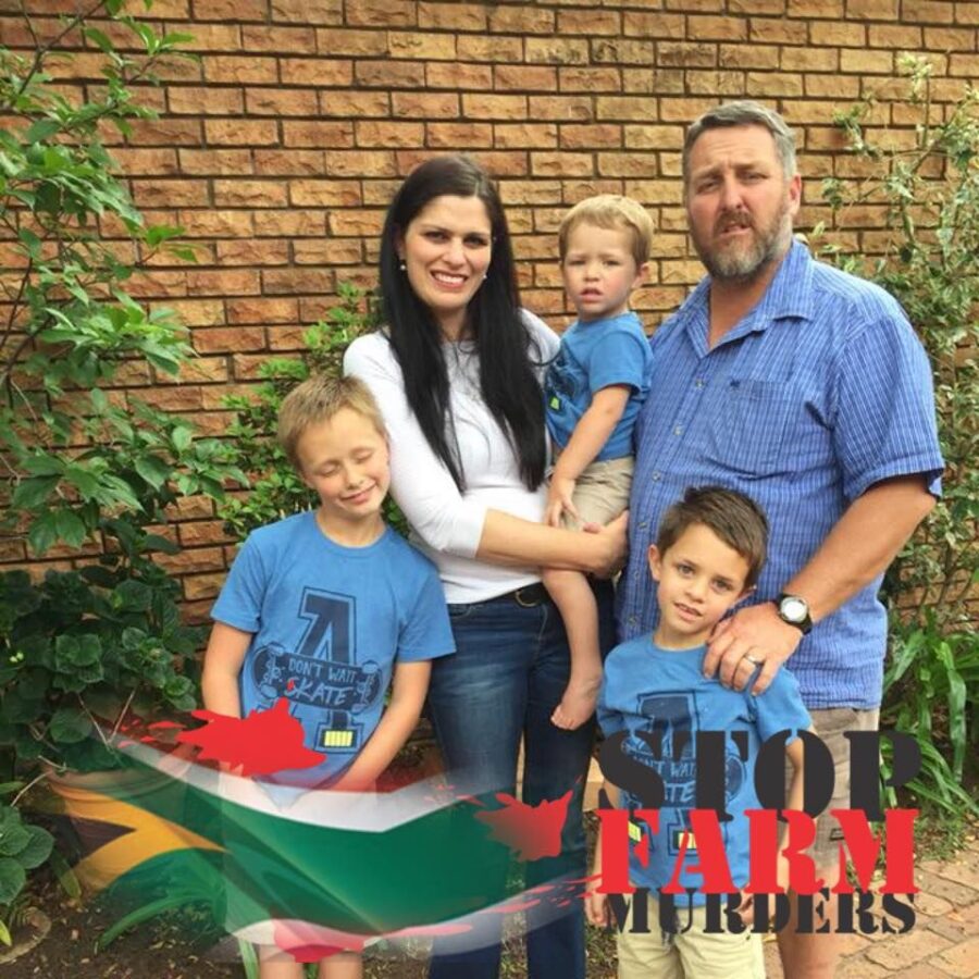 The Bierman family (names embedded) - this was a family targetted in another horrific farm attack.