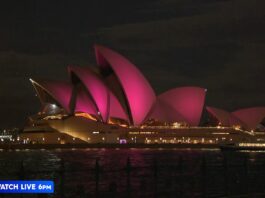 Sydney Opera House Lights Up Pink to Honour Olivia Newton-John