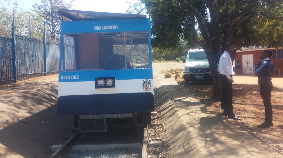Last Thursday, the group exhibited their solar train at the Sasol Innovation Expo at Carnival City in Brakpan, on the East Rand. One of the learners will present and participate at Eskom’s expo for young scientists in Johannesburg in December.
