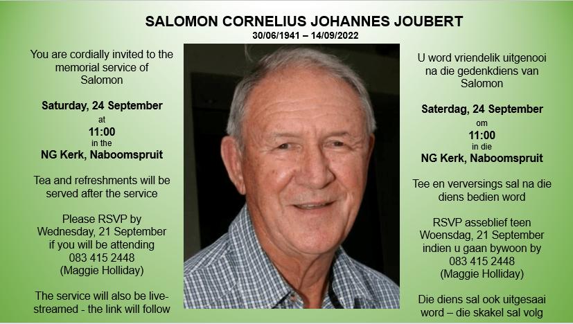 SANParks Pays Tribute to Former Kruger Director Dr Joubert Who Passed Away Suddenly