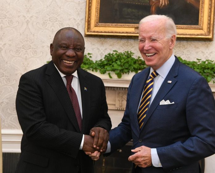 President Ramaphosa Biden Ramaphosa Condemns US's Proposed Bill And Refuses to Be Forced to Choose Sides But Welcomes Support