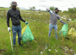 Volunteers fill scores of rubbish bags during river clean-up