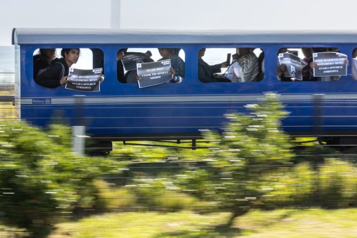 The Mini Blue Train in Mouille Point, Cape Town, has been entertaining children and adults since 19 December 1956. Photos: Ashraf Hendricks