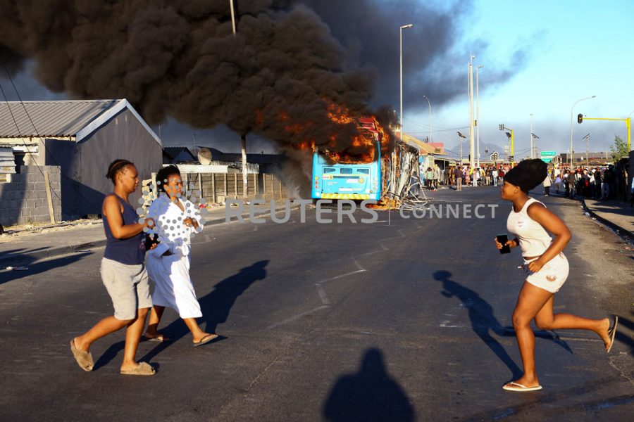 South African taxi operators embark on a two day strike over a number of grievances against traffic authorities, in Cape Town