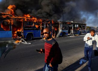 South African taxi operators embark on a two-day strike over a number of grievances against traffic authorities, in Cape Town