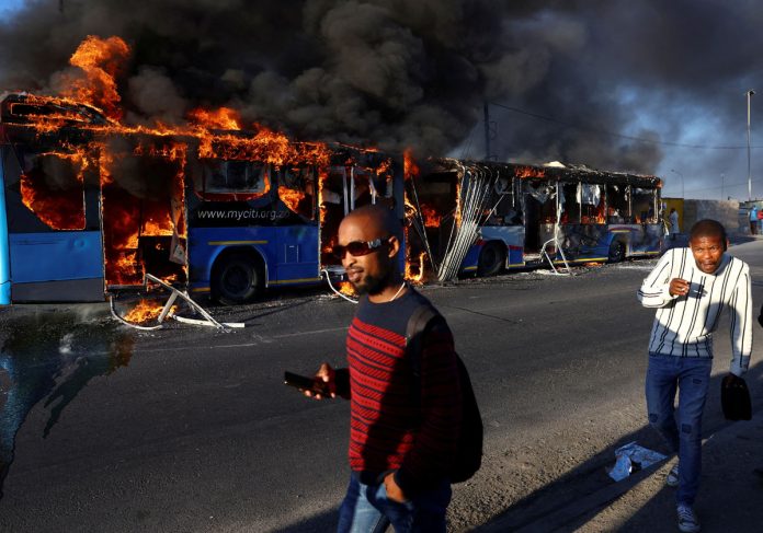 South African taxi operators embark on a two-day strike over a number of grievances against traffic authorities, in Cape Town South African taxi operators embark on a two-day strike over a number of grievances against traffic authorities, in Cape Town