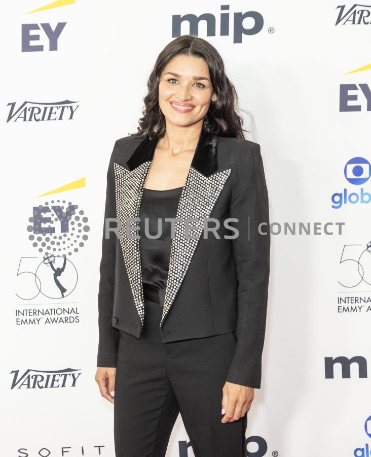 Actor Kim Engelbrecht attends the 50th International Emmy Awards in New York City, New York, U.S., November 21, 2022. REUTERS/Eduardo Munoz
