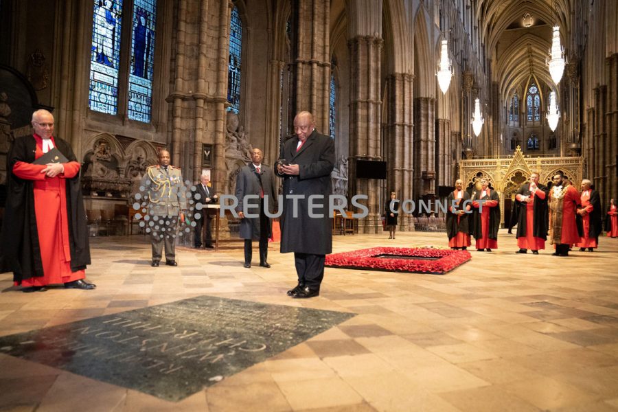 South African President Ramaphosa visits the UK