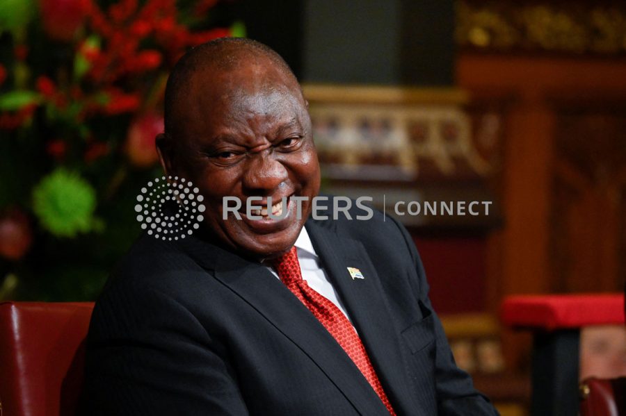 South African President Ramaphosa visits the UK
