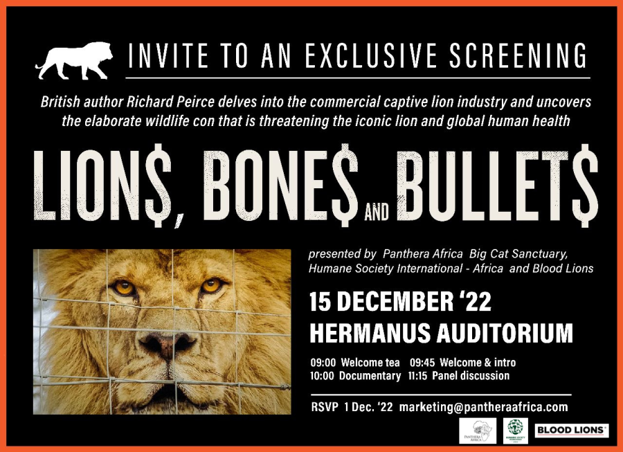 Lions, Bones & Bullets invitation