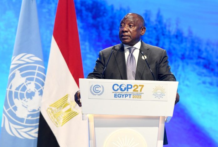 President Cyril Ramaphosa COP27 Egypt Ramaphosa: Commitments Made at Climate Change Conference Must be Honoured